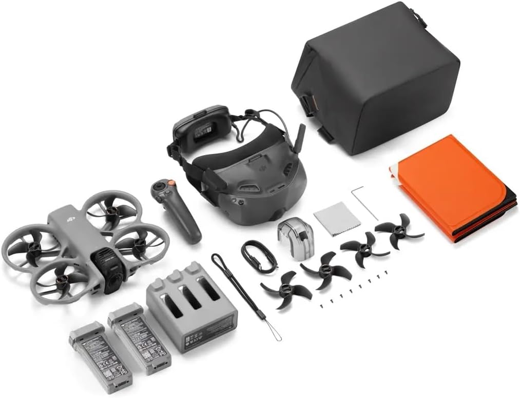 DJI Avata 360 Motion Fly More Combo – 8K 360° Camera Drone with 1-Inch CMOS Sensor Immersive FPV Bundle with Goggles N3, RC Motion 3 Controller & 1-Year NYC Care Plan