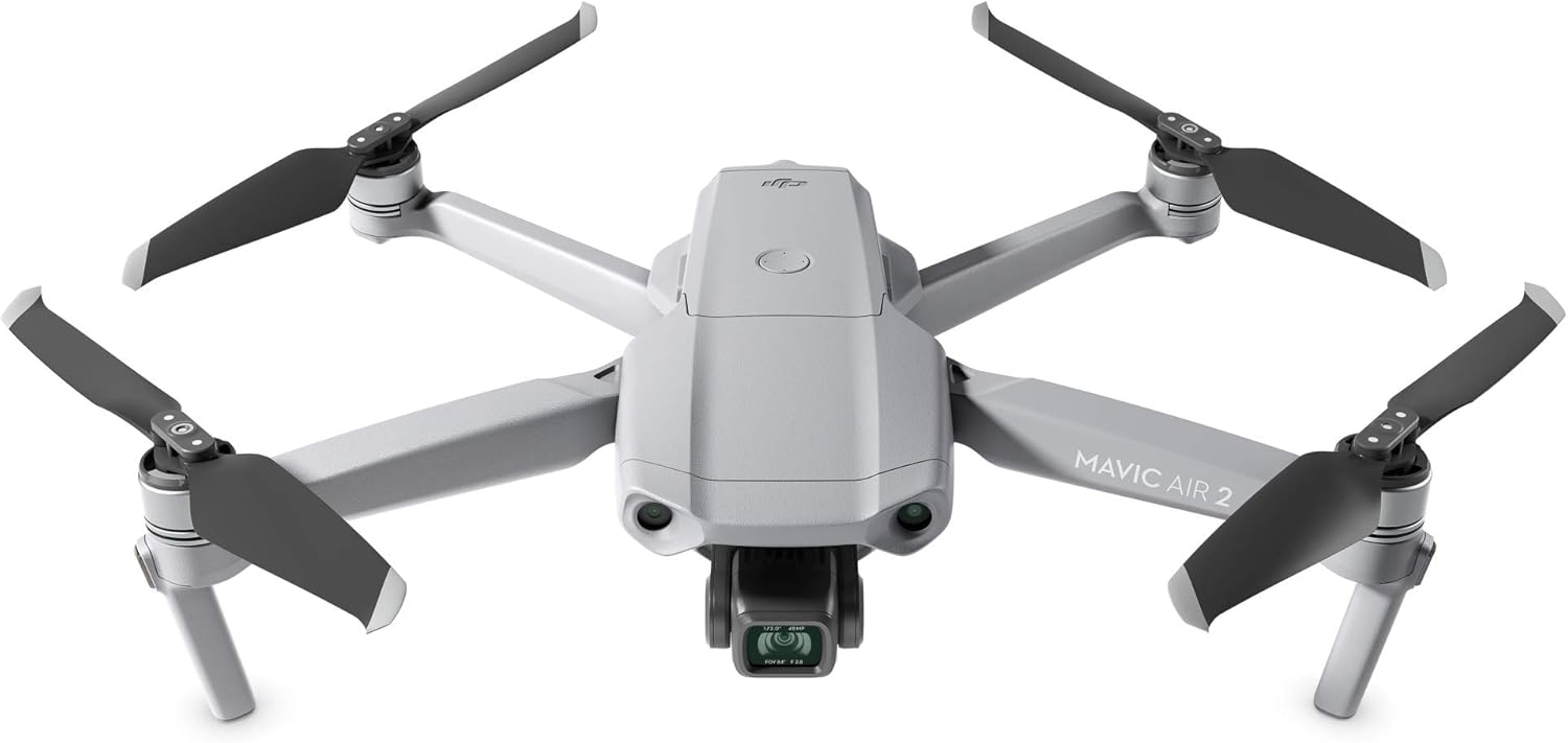 Mavic Air 2 Fly More Combo with Smart Controller – 4K Drone with 48MP Camera Professional Quadcopter Bundle with 1/2-Inch CMOS Sensor, ActiveTrack 3.0 & Extra Batteries