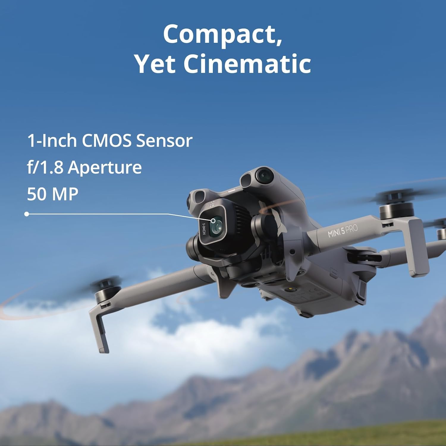 5 Pro Drone Fly More Combo Plus with RC 2 – 4K Drone with 1-Inch CMOS Sensor Premium 3-Battery Bundle with Omnidirectional Obstacle Sensing & 26-Month Protection Pack