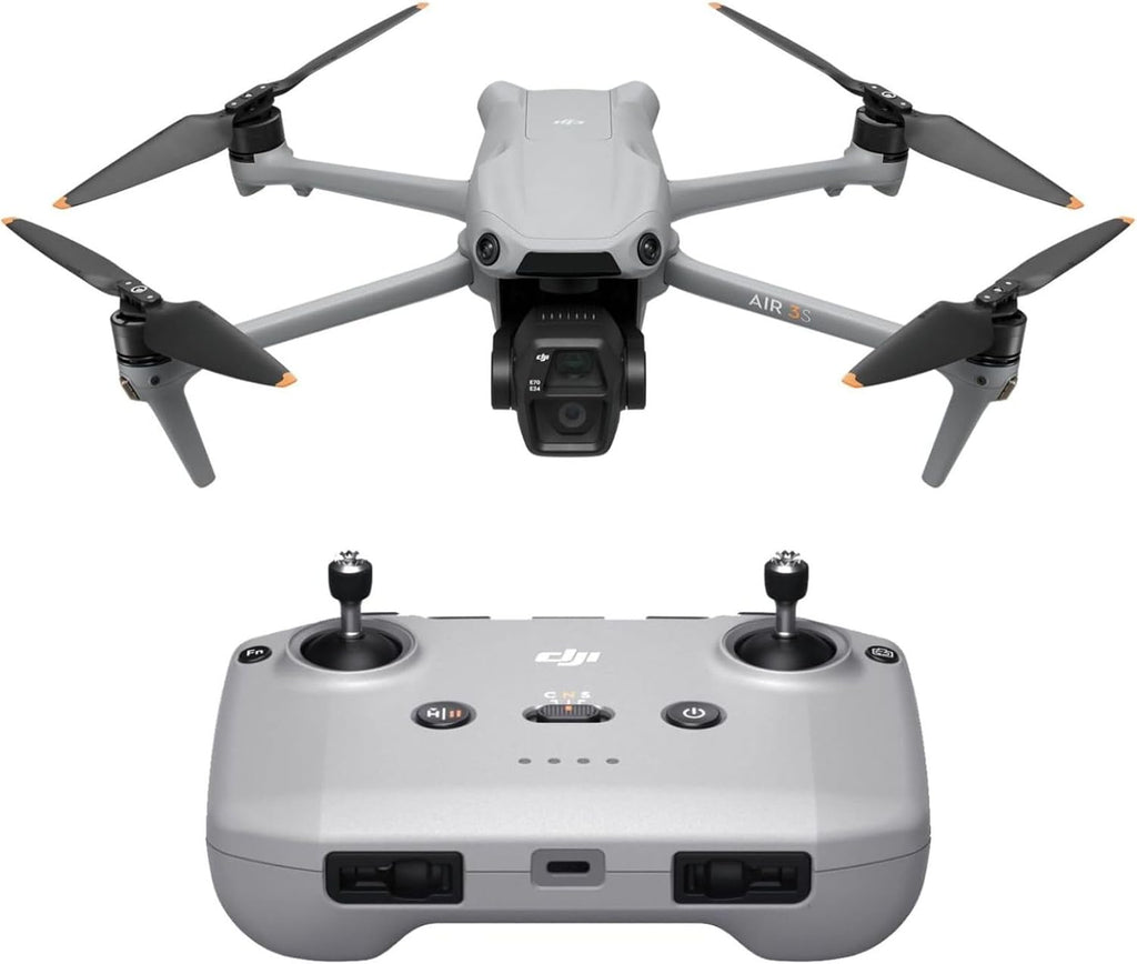 ** Air 3S Drone (RC-N3) – Dual-Camera 4K System with 1-Inch CMOS Wide-Angle Lens** **Professional HDR Video Drone with 14 Stops of Dynamic Range & 45-Min Flight Time**