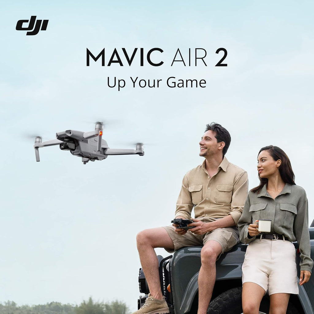 Mavic Air 2 Fly More Combo with Smart Controller – 4K Drone with 48MP Camera Professional Quadcopter Bundle with 1/2-Inch CMOS Sensor, ActiveTrack 3.0 & Extra Batteries